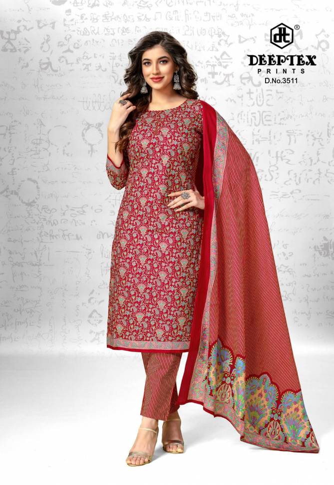 Deeptex Chief Guest Vol 35 Cotton Dress Material Wholesale Shop In Surat
